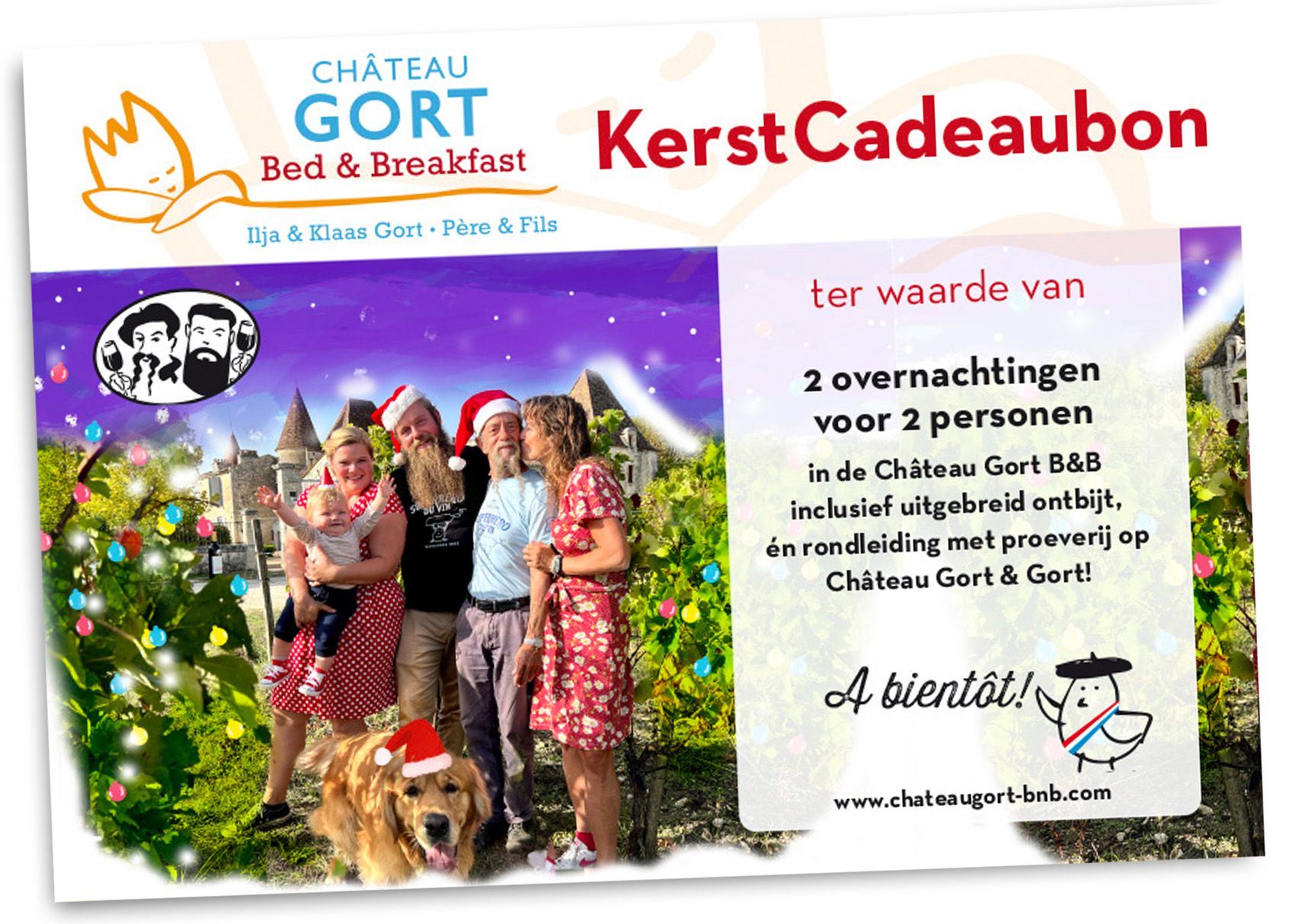 KerstCadeaubon Overnachting B&B
